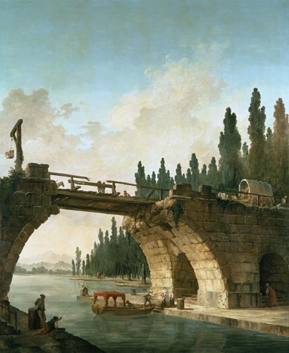 Die zerstörte Brücke from Hubert Robert