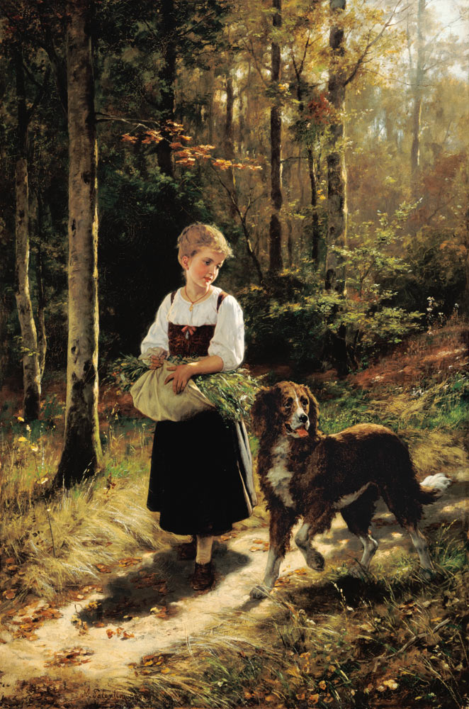 Mädchen im Wald. from Hubert Salentin