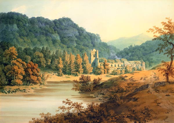 Dunkeld Cathedral from Hugh William Williams