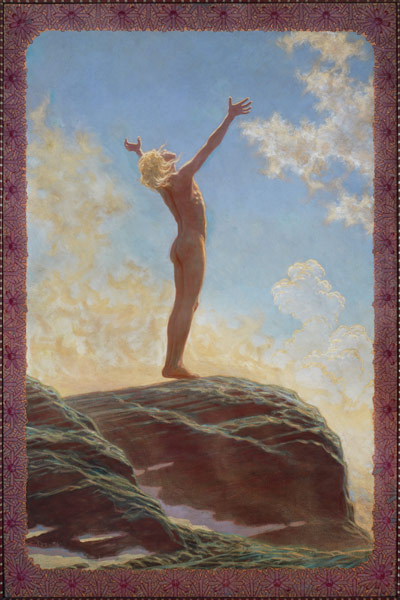 Lightprayer, 1894 (oil on canvas) from Hugo Hoppener Fidus