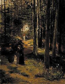Spaziergang im Wald. from Hugo Mühlig