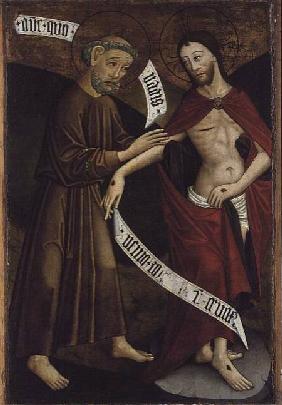 Christ and St. Thomas from the Csiksomlyos Altarpiece