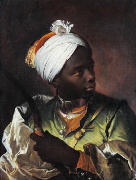 Young Negro with a Bow, c.1697 (oil on canvas)