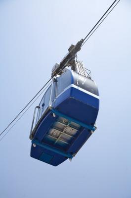 blue teleferico cable car from Iñigo Quintanilla