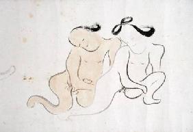 A 'Shunga' (erotic painting)