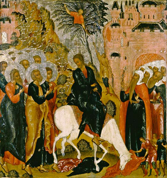 Einzug Jesu in Jerusalem. from Ikone (russisch)
