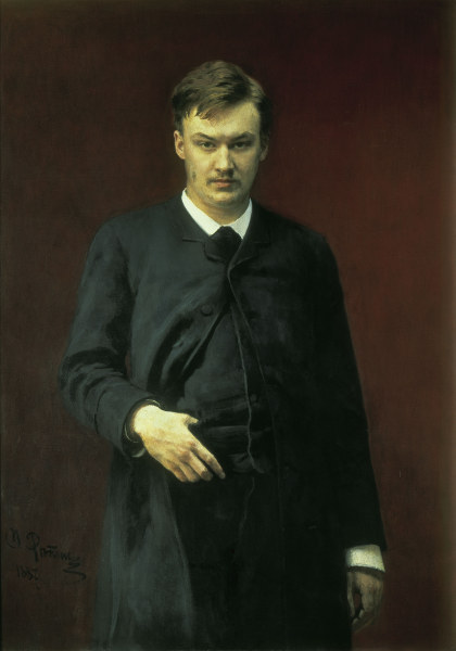 A.K.Glazunov / painting by Repin. from Ilja Efimowitsch Repin