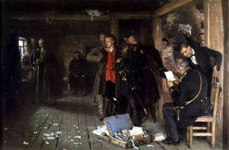 The Arrest of the Propagandist from Ilja Efimowitsch Repin