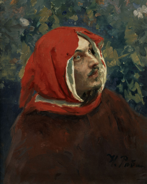 Dante Alighieri/ Painting by Repin from Ilja Efimowitsch Repin
