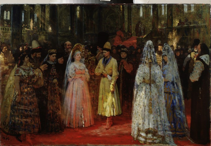 The Bride choosing of the Tsar from Ilja Efimowitsch Repin
