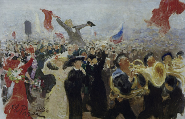 Manifest St.Petersburg 1905 / I.Repin from Ilja Efimowitsch Repin