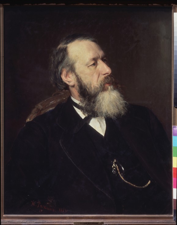 Portrait of the critic Vladimir Stasov (1824-1906) from Ilja Efimowitsch Repin