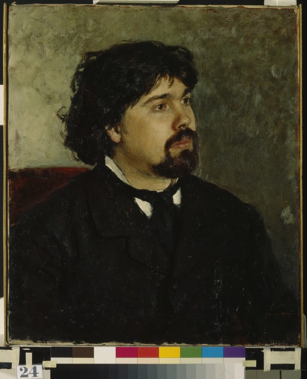 Portrait of the artist Vasily Surikov (1848-1916) from Ilja Efimowitsch Repin
