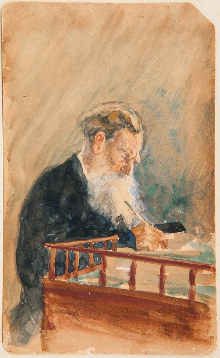Portrait of the author Leo N. Tolstoy (1828-1910) from Ilja Efimowitsch Repin