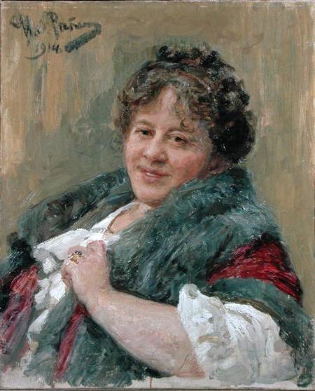 Portrait of Tatiana Olga Shchepkina-Kupernik (1874-1952) from Ilja Efimowitsch Repin