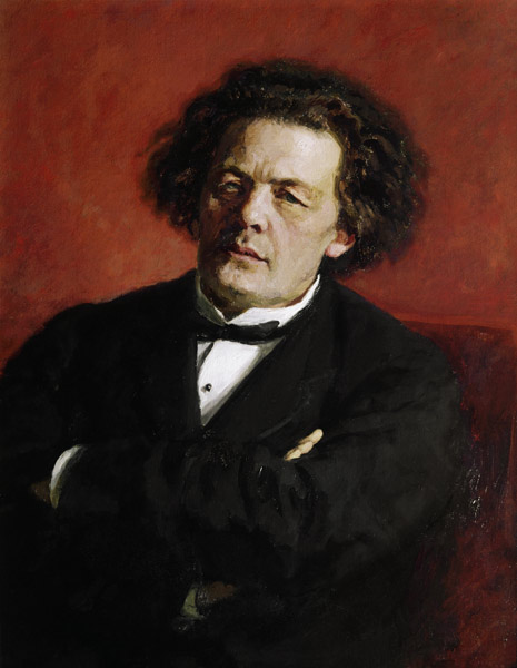 Portrait von Anton Grigoryevich Rubinstein, 1881 from Ilja Efimowitsch Repin