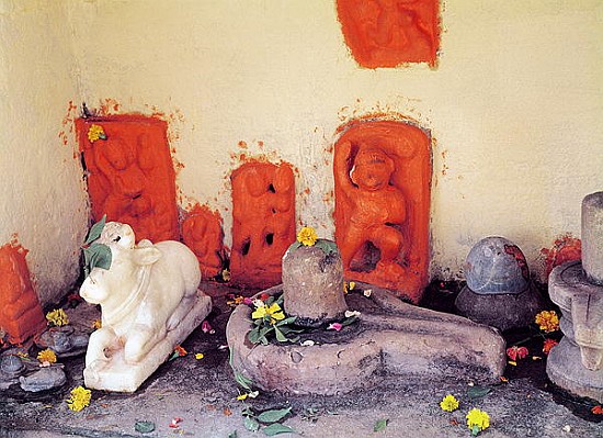 A shrine of a chapel on the Ganges from Indian School