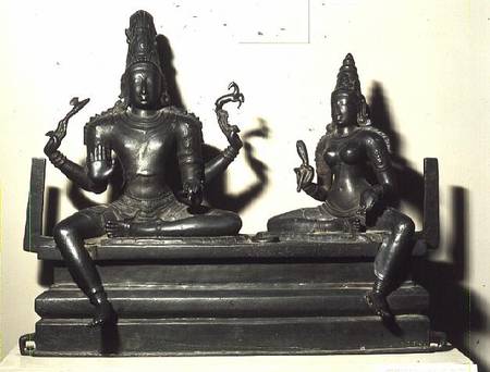 Shiva and Parvati, Chola Dynasty from Indian School