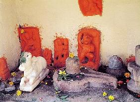 A shrine of a chapel on the Ganges