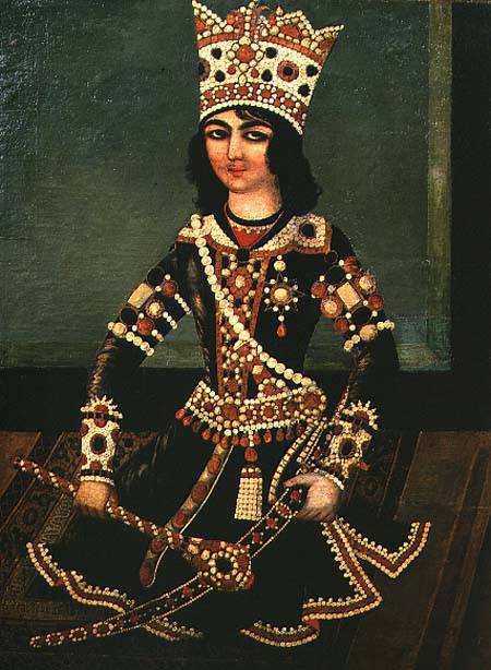 Portrait of Abbas-Minza (c.1783-1833), Prince of Persia, son of Shah Fath Ali from Iranian School