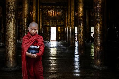 Junger burmesischer Mönch