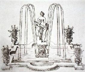 Fountain design from 'The Gardens of Wilton'