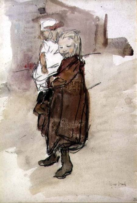 Girl and Child from Isaac Israels