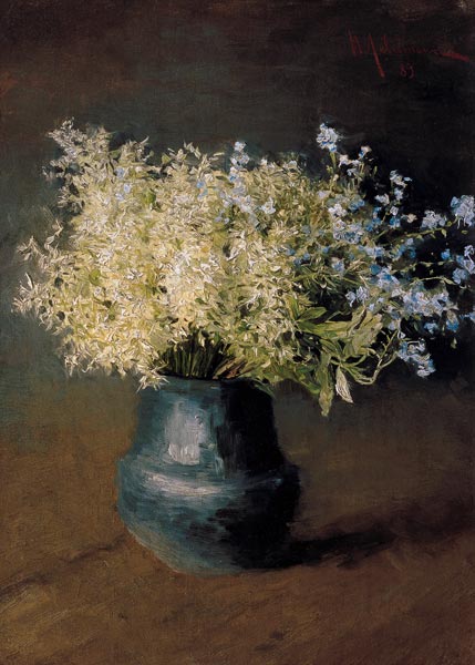Wild Lilacs and Forget-Me-Nots from Isaak Iljitsch Lewitan