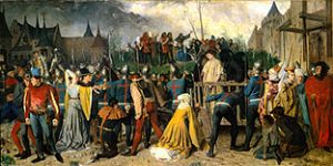 Jeanne d'Arc auf dem Wege zur Hinrichtung from Isidore Patrois