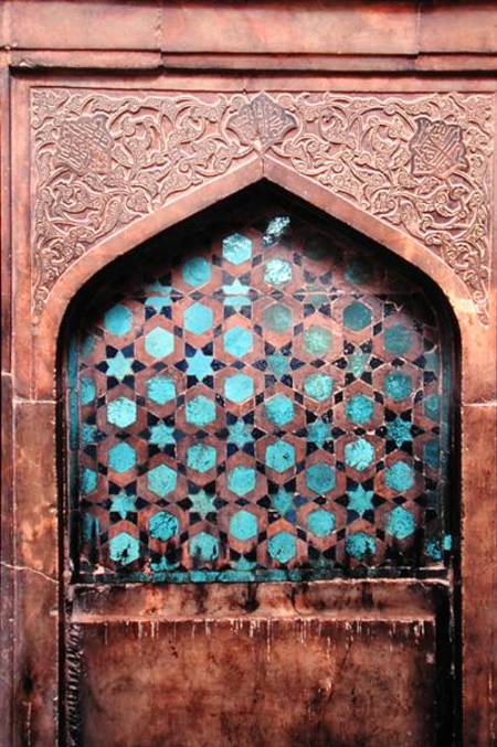 Tiled mihrab from Islamic School