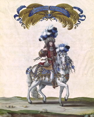 The Prince of Conde as the Emperor of Turkey, part of the Carousel Given by Louis XIV (1638-1715) in from Israel, the Younger Silvestre
