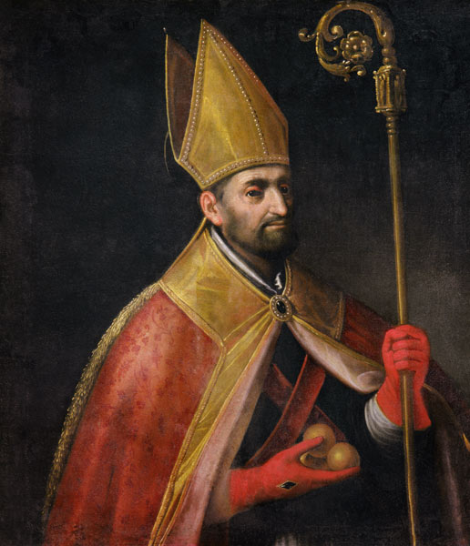 Portrait of St. Nicholas from Scuola pittorica italiana