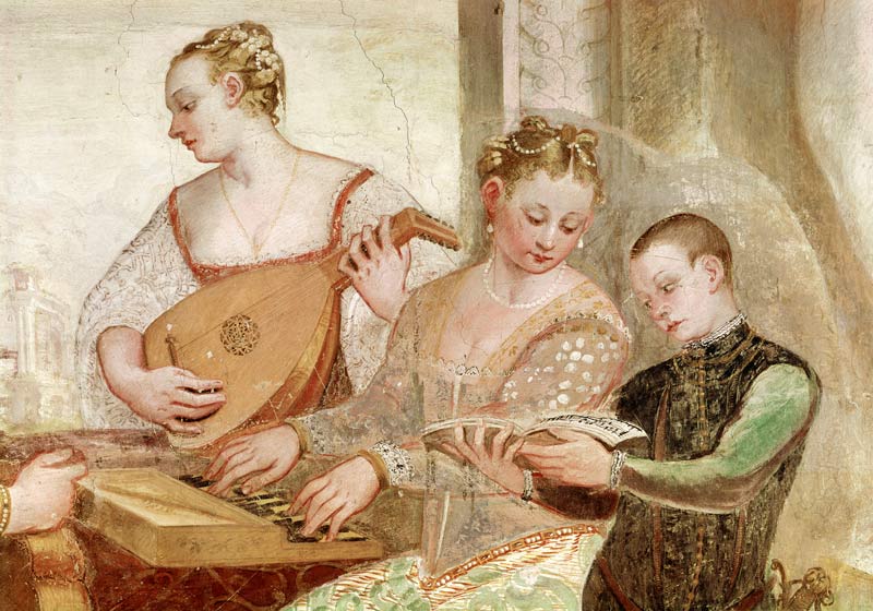 The Concert  (detail) from Scuola pittorica italiana