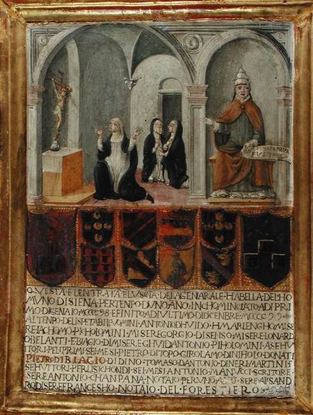 St. Catherine of Siena (1347-80) Receiving the Stigmata from Scuola pittorica italiana