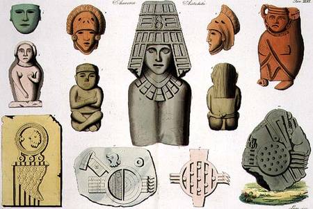 Central American Antiquities, plate 46 from 'The History of the Nations' from Scuola pittorica italiana
