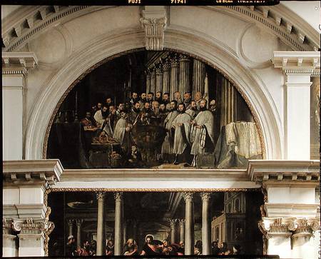 Communion of the faithful from Scuola pittorica italiana