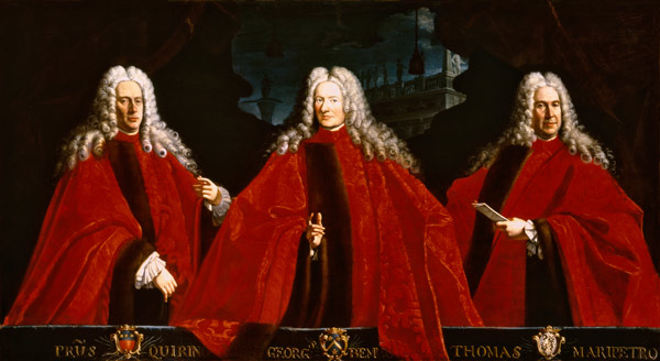 Portrait of three lawyers, Pietro Querini, Giorgio Bembo and Tommaso Malipiero from Scuola pittorica italiana
