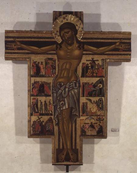 Crucifixion with Stories of the Passion, School of Lucca from Scuola pittorica italiana
