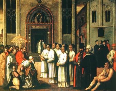 The Doge Ziani Meets Pope Alexander III (1105-81) from Scuola pittorica italiana