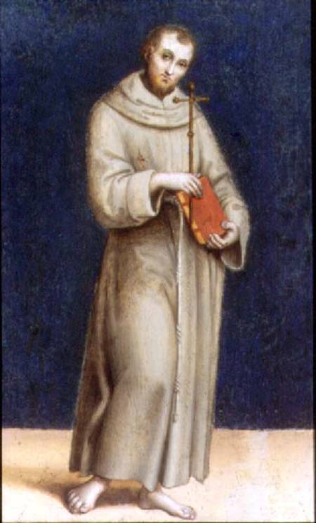Figure of a Franciscan Monk from Scuola pittorica italiana