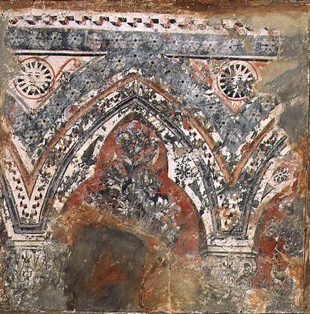 Fragment from a mural from Scuola pittorica italiana
