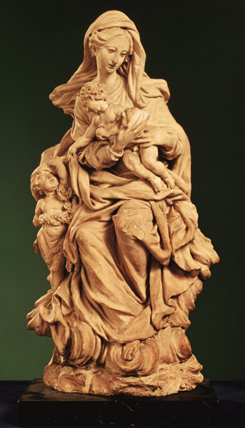 Madonna, Jesus and St. John the Baptist from Scuola pittorica italiana
