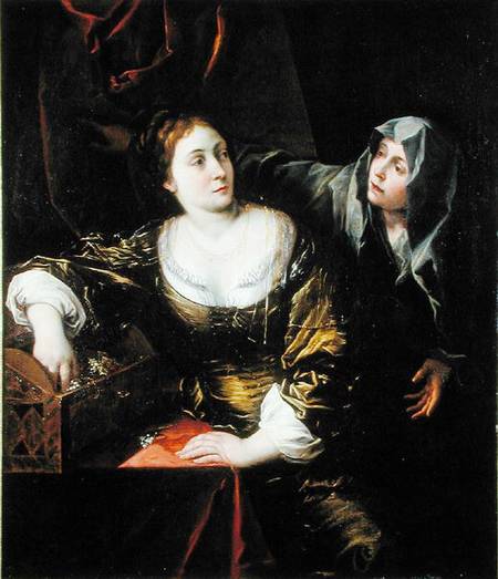 Martha and Mary or, Woman with her Maid from Scuola pittorica italiana
