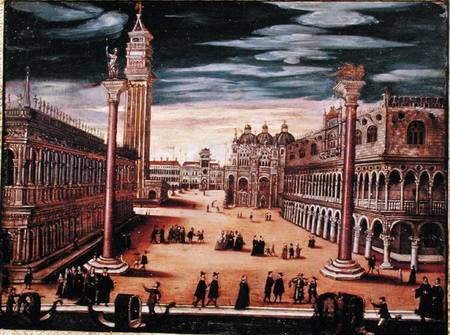 The Piazetta di San Marco, Venice from Scuola pittorica italiana
