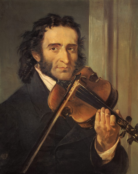 Portrait of Niccolo Paganini (1782-1840) from Scuola pittorica italiana