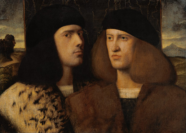 Portrait of Two Young Men from Scuola pittorica italiana