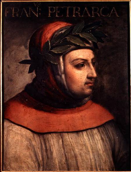 Portrait of Petrarch (Francesco Petrarca) (1304-74) from Scuola pittorica italiana