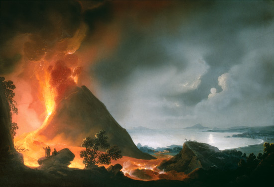 Der Ausbruch des Vesuv 1810 from Scuola pittorica italiana