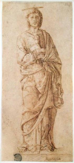St. John the Evangelist attributed to either Giovanni Bellini (c.1430-1516) or Andrea Mantegna (1430