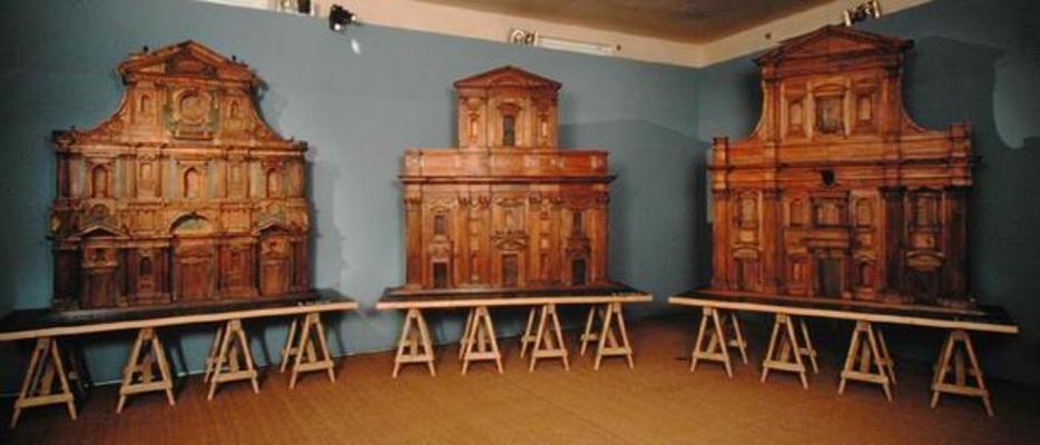 Three modellos for the facade of the Duomo (wood) from Scuola pittorica italiana